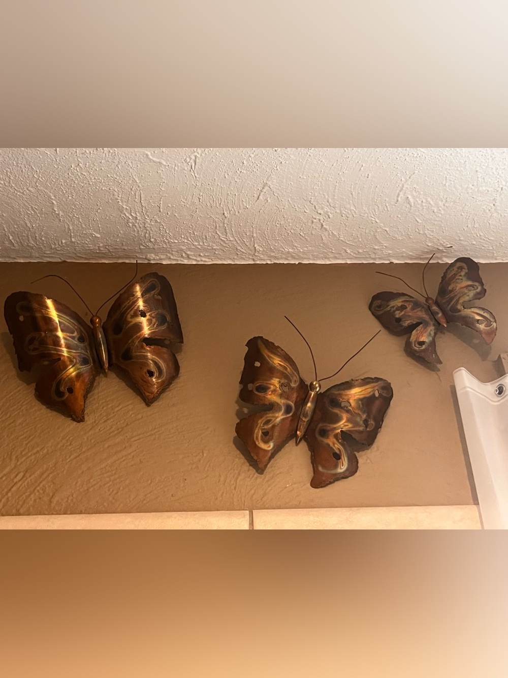 3 Piece Vintage Butterfly Wall Decor